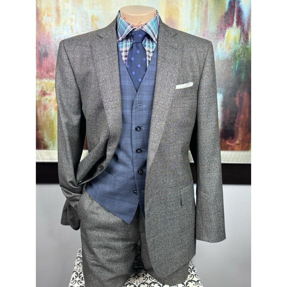 Brooks Brothers 1818 Regent Mens Light Brown 2 Piece Suit 42L Pants 37/31 Recent